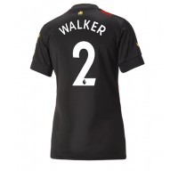 Fotbalové Dres Manchester City Kyle Walker #2 Dámské Venkovní 2022-23 Krátký Rukáv